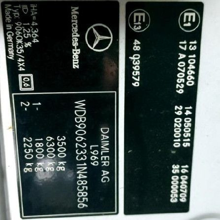شاحنة ستارة جانبية, الشاحنات الصغيرة كابينة مزدوجة Mercedes-Benz Sprinter II DoKa 316 CDI 4X4 Pritsche 6 Sitze: صورة 26