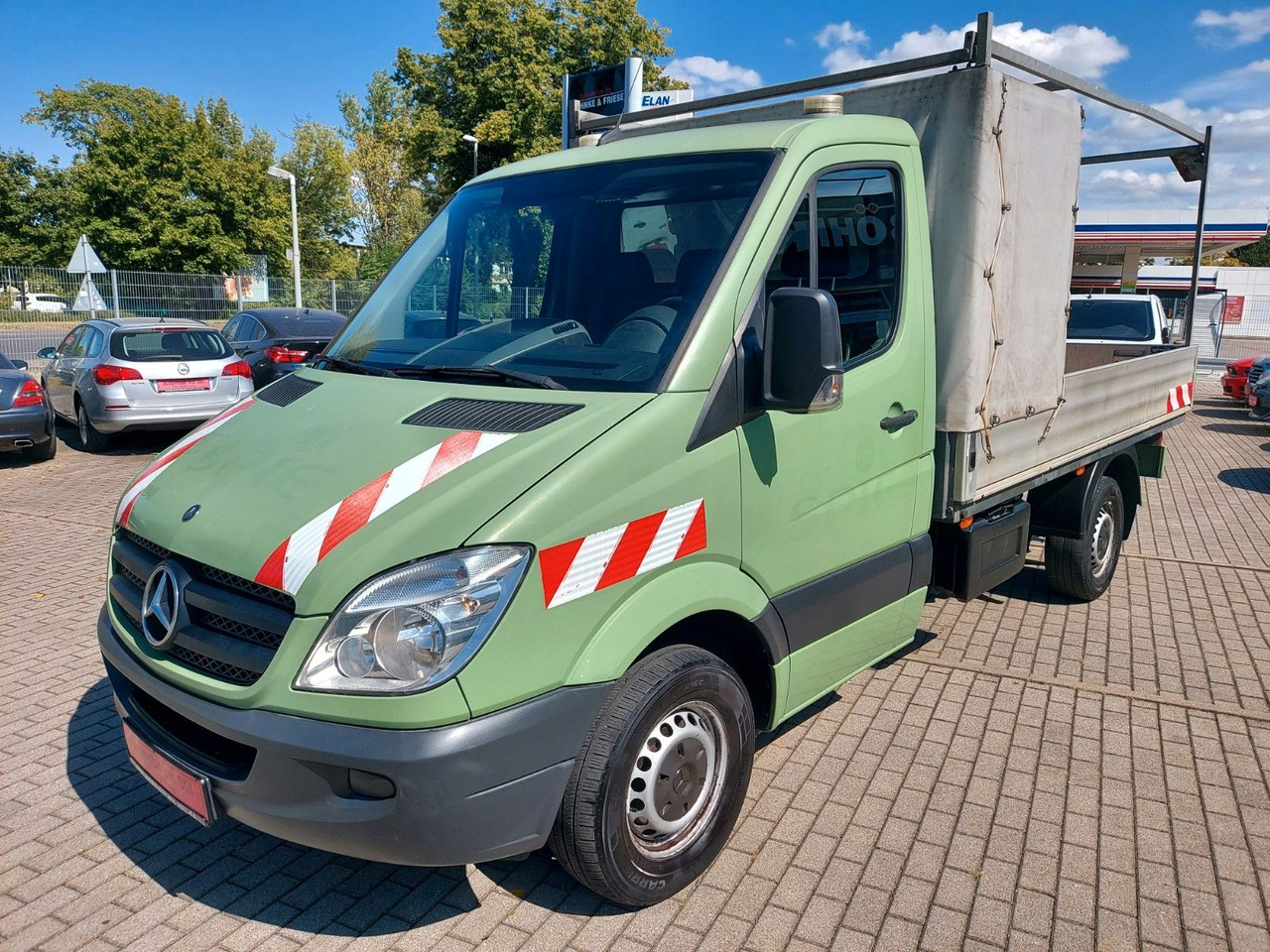 Mercedes-Benz Sprinter II Pritsche 316 Pritsche Klima Sandheiz - شاحنة ستارة جانبية: صورة 5 Mercedes-Benz Sprinter II Pritsche 316 Pritsche Klima Sandheiz - شاحنة ستارة جانبية: صورة 5