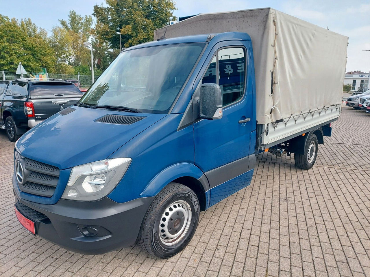 Mercedes-Benz Sprinter II Pritsche 316 Pritsche Plane - شاحنة ستارة جانبية: صورة 3 Mercedes-Benz Sprinter II Pritsche 316 Pritsche Plane - شاحنة ستارة جانبية: صورة 3