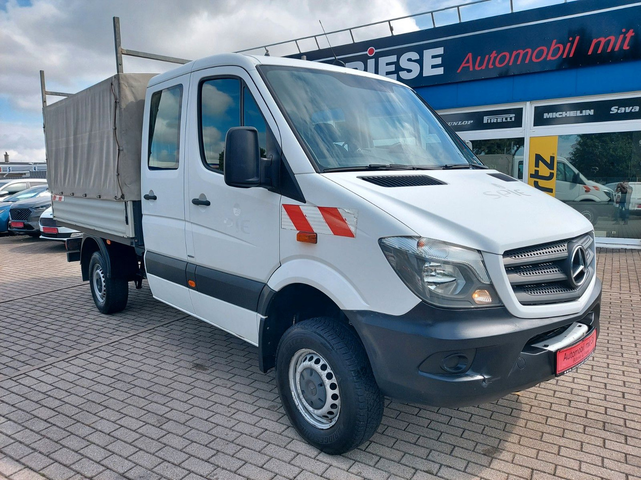 Mercedes-Benz Sprinter II Pritsche DoKa 316 4X4 Klima Standhei - شاحنة ستارة جانبية, الشاحنات الصغيرة كابينة مزدوجة: صورة 1 Mercedes-Benz Sprinter II Pritsche DoKa 316 4X4 Klima Standhei - شاحنة ستارة جانبية, الشاحنات الصغيرة كابينة مزدوجة: صورة 1