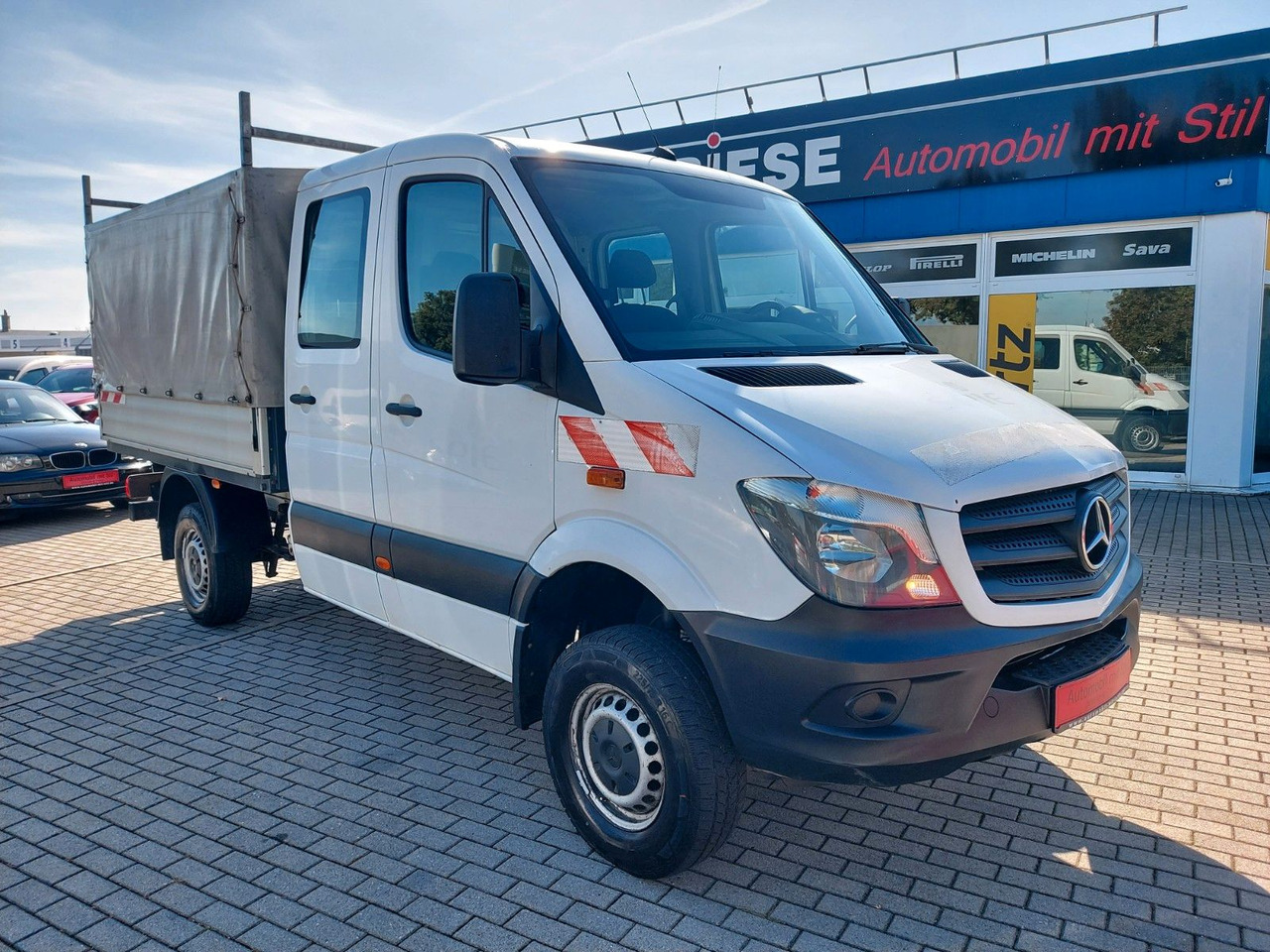 Mercedes-Benz Sprinter II Pritsche DoKa 316 CDI 4X4 Klima - شاحنة ستارة جانبية, الشاحنات الصغيرة كابينة مزدوجة: صورة 1 Mercedes-Benz Sprinter II Pritsche DoKa 316 CDI 4X4 Klima - شاحنة ستارة جانبية, الشاحنات الصغيرة كابينة مزدوجة: صورة 1