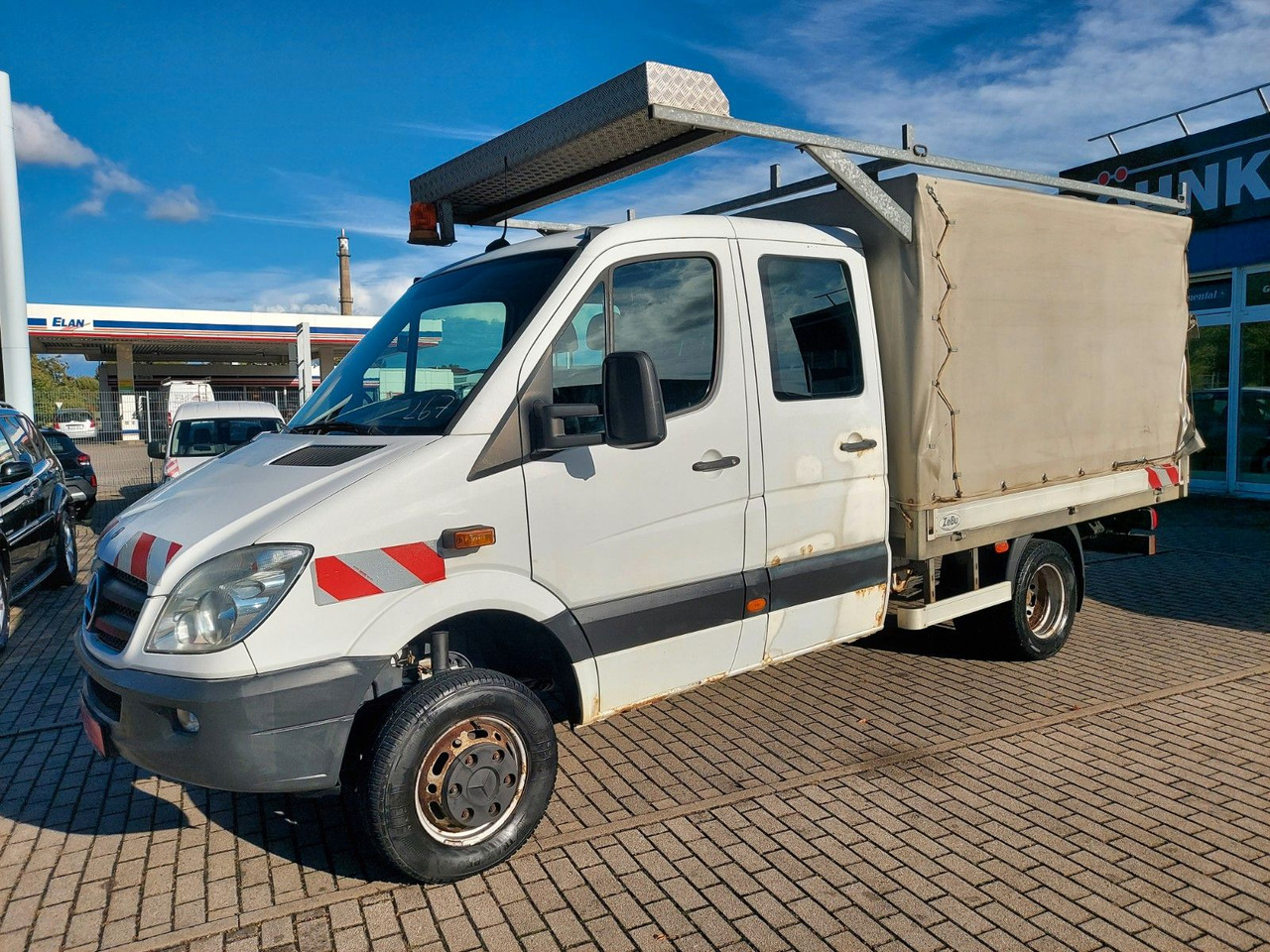 Mercedes-Benz Sprinter II Pritsche DoKa 516 4X4 Plane 6 Sitze - شاحنة ستارة جانبية, الشاحنات الصغيرة كابينة مزدوجة: صورة 3 Mercedes-Benz Sprinter II Pritsche DoKa 516 4X4 Plane 6 Sitze - شاحنة ستارة جانبية, الشاحنات الصغيرة كابينة مزدوجة: صورة 3