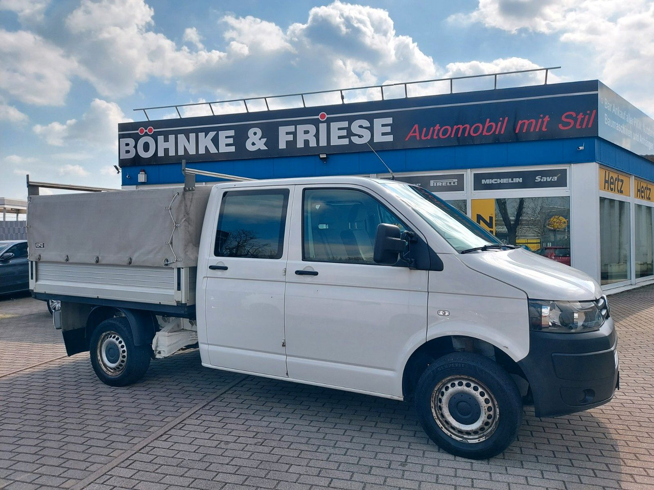 شاحنة ستارة جانبية, الشاحنات الصغيرة كابينة مزدوجة Volkswagen T5 Transporter Pritsche DOKA 4MOTION 4x4 Klima: صورة 10