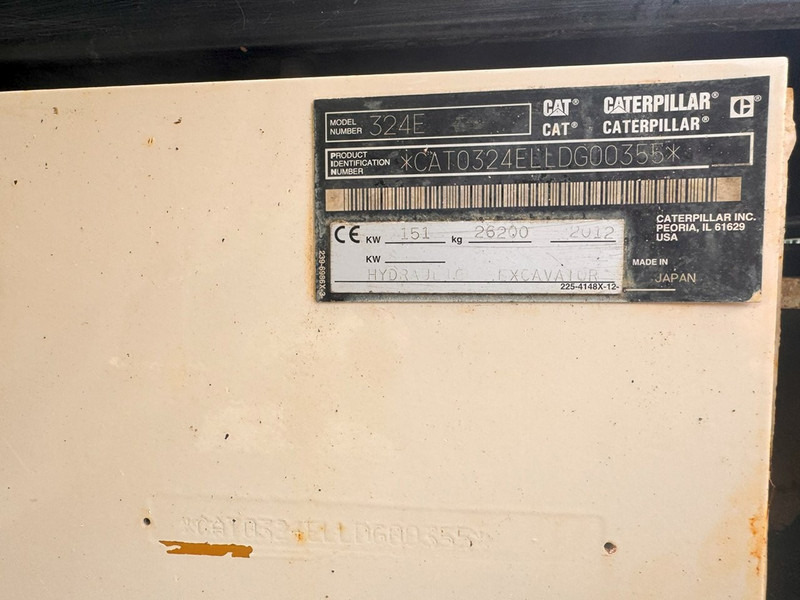 حفار زحاف Caterpillar 324 E NVT: صورة 11