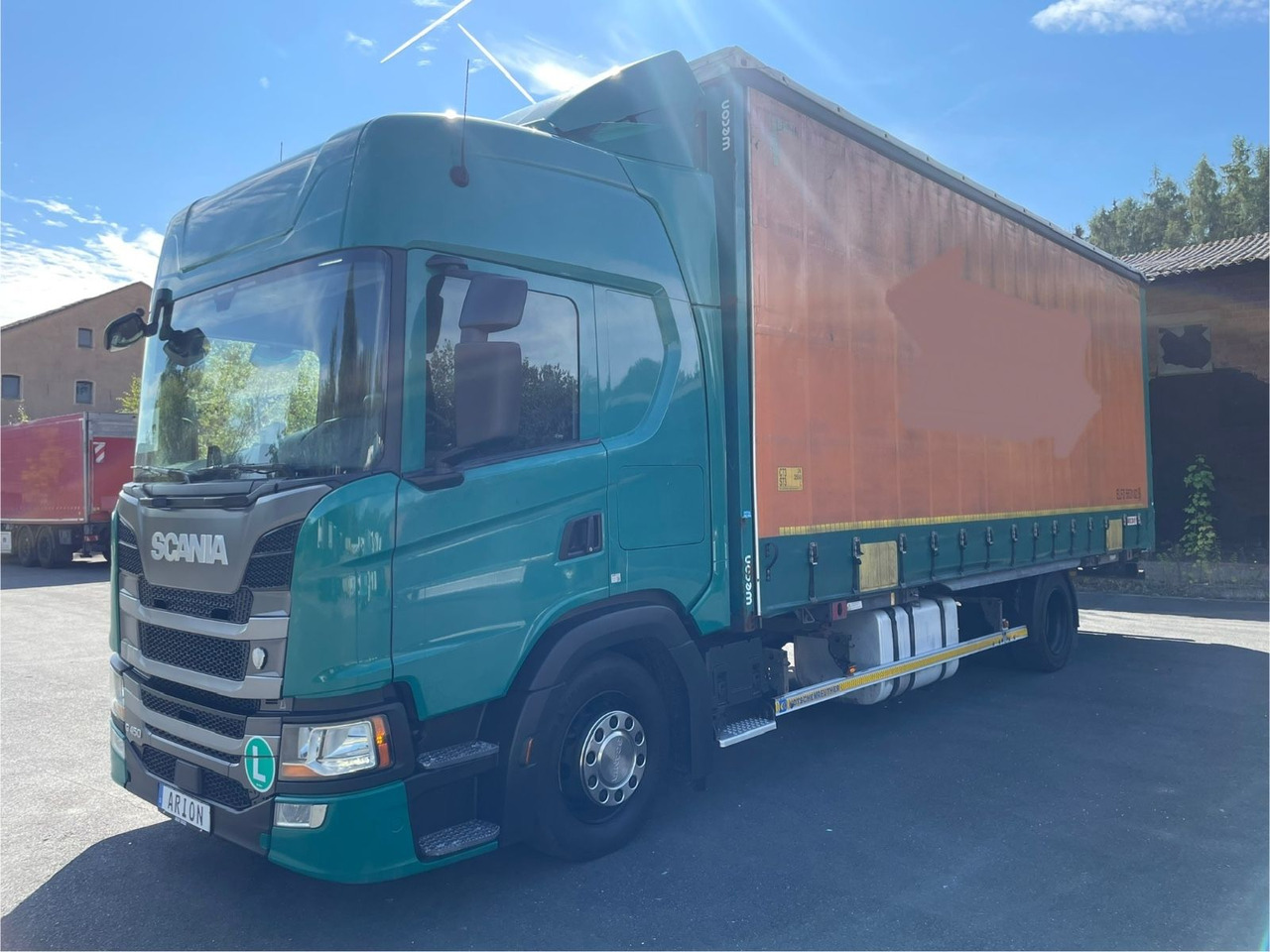 Scania G450 Pritsche+Plane/Wechsler/WECON/StandAC/EU6d - شاحنة ستارة: صورة 3 Scania G450 Pritsche+Plane/Wechsler/WECON/StandAC/EU6d - شاحنة ستارة: صورة 3