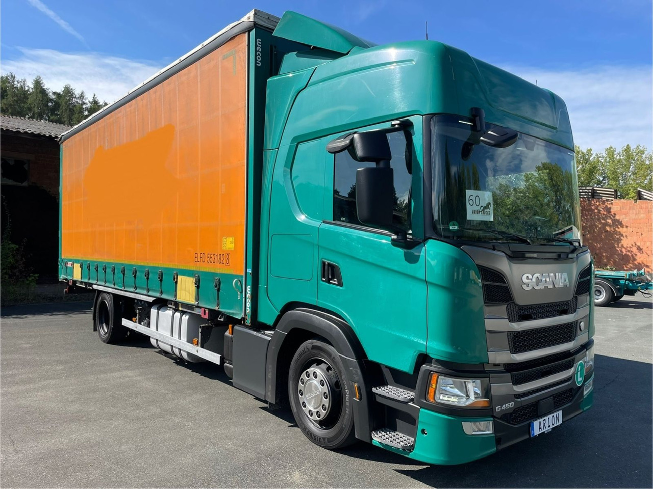 Scania G450 Pritsche+Plane/Wechsler/WECON/StandAC/EU6d - شاحنة ستارة: صورة 1 Scania G450 Pritsche+Plane/Wechsler/WECON/StandAC/EU6d - شاحنة ستارة: صورة 1