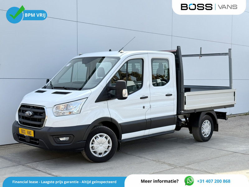 Ford Transit 350 2.0 TDCI 130PK L3H1 DC Trend Open Laadbak Pritische 6 zitplaatsen Airco Cruise Control - شاحنة مفتوحة, الشاحنات الصغيرة كابينة مزدوجة: صورة 1 Ford Transit 350 2.0 TDCI 130PK L3H1 DC Trend Open Laadbak Pritische 6 zitplaatsen Airco Cruise Control - شاحنة مفتوحة, الشاحنات الصغيرة كابينة مزدوجة: صورة 1