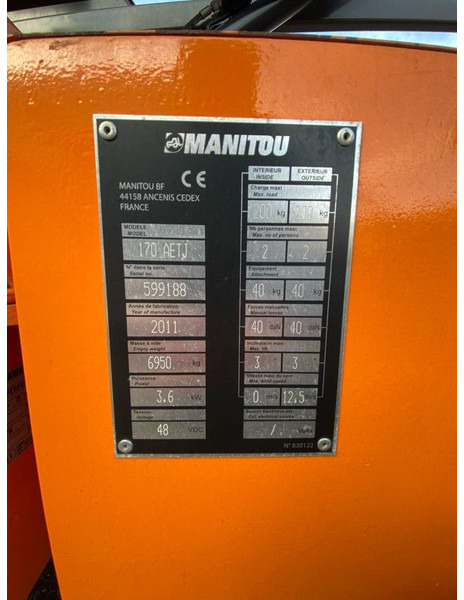 Manitou 170AETJ-L - شاحنة ذراع مفصلي: صورة 5 Manitou 170AETJ-L - شاحنة ذراع مفصلي: صورة 5