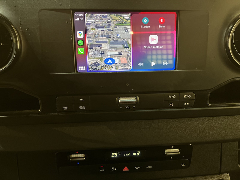 شاحنة مفتوحة Mercedes-Benz Sprinter 317 CDI L2 RWD Automaat Open Laadbak / Euro 6 / Trekhaak 3500 KG / Airco / Cruise Control / CarPlay / Navigatie / 64.150 KM !! / BPM VRIJ !!: صورة 6