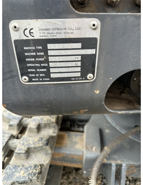 Doosan Slo 18 - 1.8T with bucket packed (Low Hours) - حفارة مُصَّغرة: صورة 5 Doosan Slo 18 - 1.8T with bucket packed (Low Hours) - حفارة مُصَّغرة: صورة 5