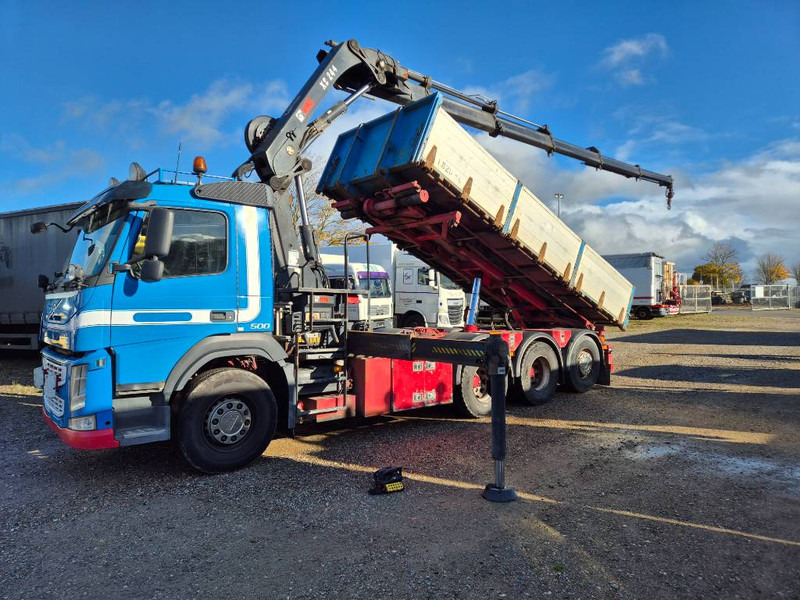 Volvo FM 500 8x4/4 // HIAB 244 EP-5 HIPRO // 3 way tip - شاحنة كرين: صورة 1 Volvo FM 500 8x4/4 // HIAB 244 EP-5 HIPRO // 3 way tip - شاحنة كرين: صورة 1