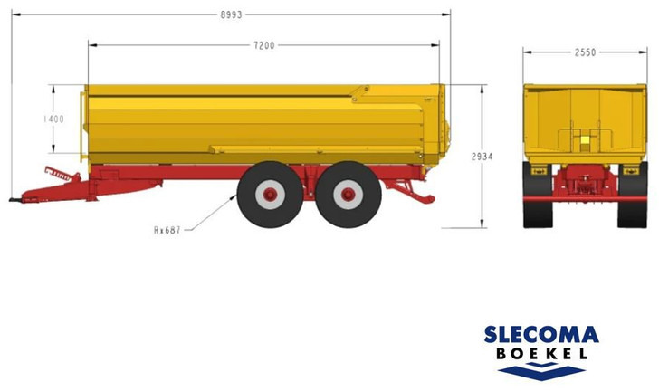 VGM EVEREST 22 Landbouw kipper - المقطورة الزراعية: صورة 5 VGM EVEREST 22 Landbouw kipper - المقطورة الزراعية: صورة 5