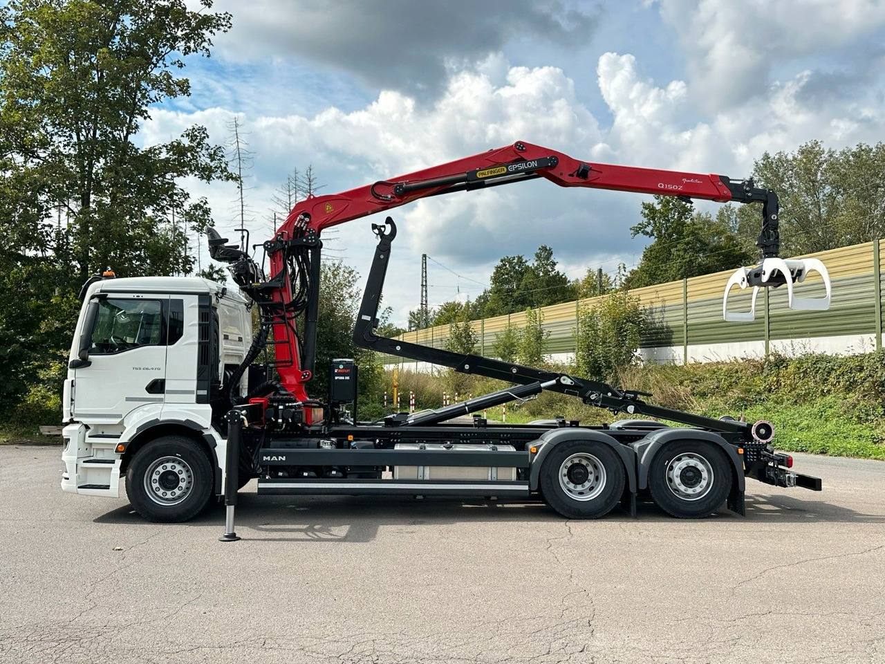 MAN TGS 26.470 6x2 Abrollkipper + Kran EPSILON - شاحنة ذات خطاف, شاحنة كرين: صورة 2 MAN TGS 26.470 6x2 Abrollkipper + Kran EPSILON - شاحنة ذات خطاف, شاحنة كرين: صورة 2