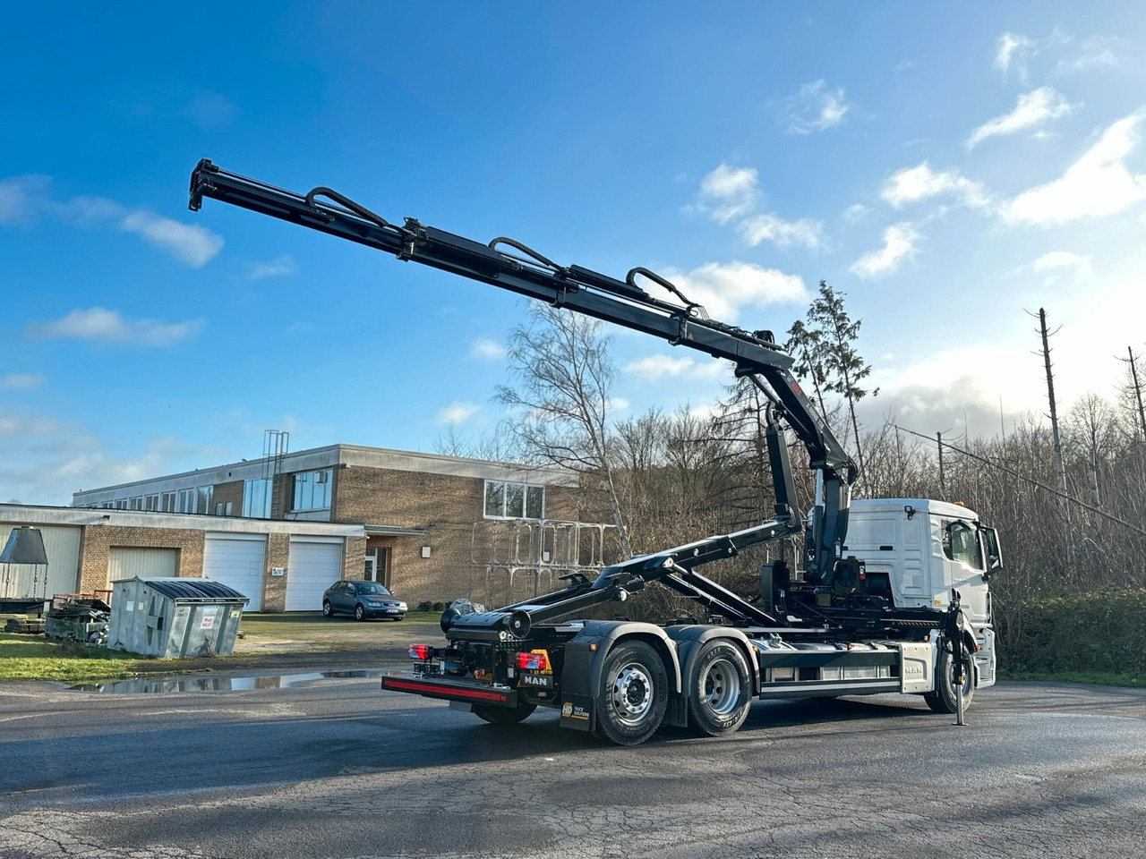 MAN TGS 26.470 6x2 Abrollkipper + Kran Hiab 138-3 - شاحنة ذات خطاف, شاحنة كرين: صورة 5 MAN TGS 26.470 6x2 Abrollkipper + Kran Hiab 138-3 - شاحنة ذات خطاف, شاحنة كرين: صورة 5