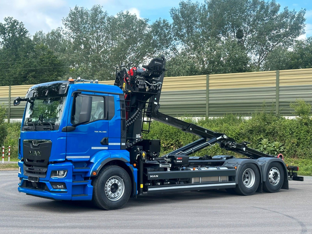 MAN TGS 26.480 6x2 Abrollkipper + Kran EPSILON - شاحنة ذات خطاف, شاحنة كرين: صورة 3 MAN TGS 26.480 6x2 Abrollkipper + Kran EPSILON - شاحنة ذات خطاف, شاحنة كرين: صورة 3