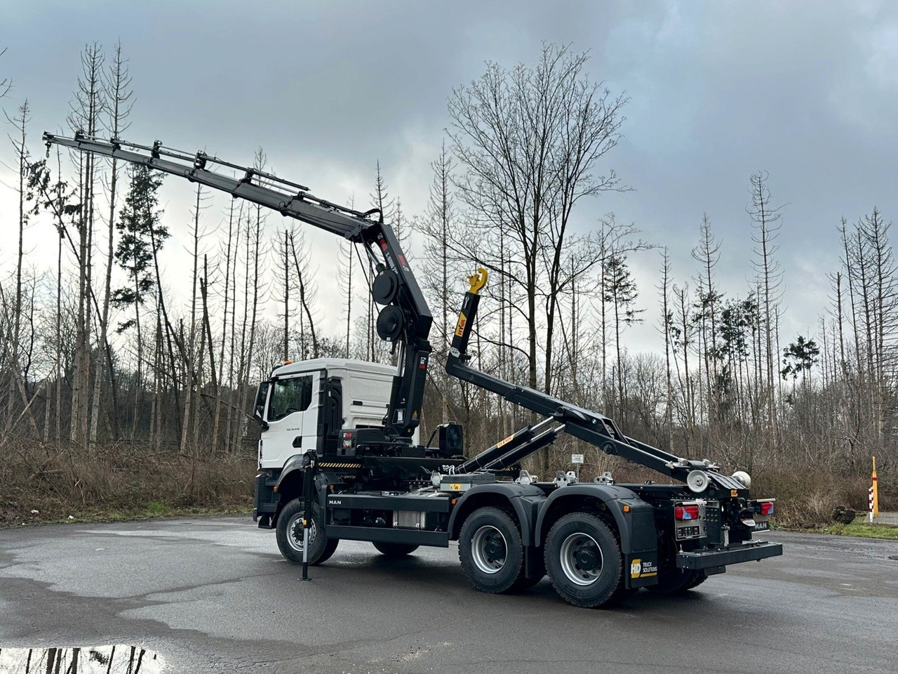 MAN TGS 33.440 6x6 BB Abrollkipper+Kran Hiab 228-6 - شاحنة ذات خطاف, شاحنة كرين: صورة 5 MAN TGS 33.440 6x6 BB Abrollkipper+Kran Hiab 228-6 - شاحنة ذات خطاف, شاحنة كرين: صورة 5