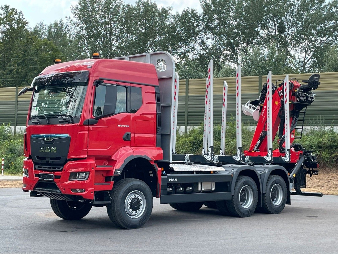 MAN TGS 33.520 6X6 Euro6e Radstand 3900mm EPSILON - شاحنة قطع الأشجار, شاحنة كرين: صورة 2 MAN TGS 33.520 6X6 Euro6e Radstand 3900mm EPSILON - شاحنة قطع الأشجار, شاحنة كرين: صورة 2
