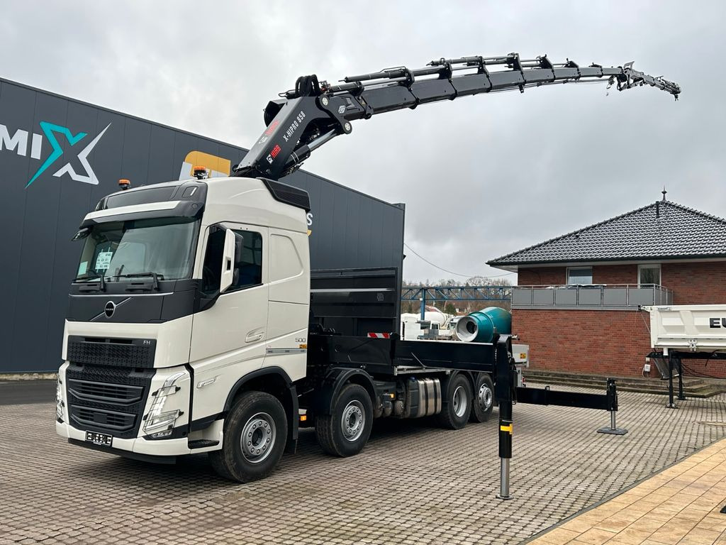 Volvo FH500 8X4 Kran HIAB X-HiPro858E-8 & Jib150x-6 - شاحنة كرين, شاحنات مسطحة: صورة 5 Volvo FH500 8X4 Kran HIAB X-HiPro858E-8 & Jib150x-6 - شاحنة كرين, شاحنات مسطحة: صورة 5