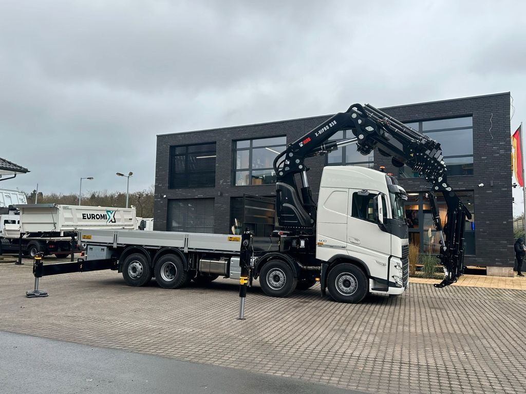 Volvo FH500 8X4 Kran HIAB X-HiPro858E-8 & Jib150x-6 - شاحنة كرين, شاحنات مسطحة: صورة 3 Volvo FH500 8X4 Kran HIAB X-HiPro858E-8 & Jib150x-6 - شاحنة كرين, شاحنات مسطحة: صورة 3