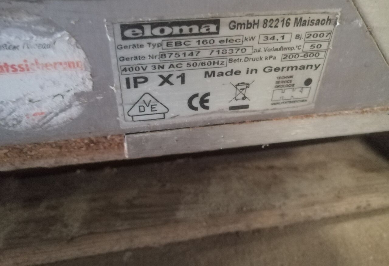 Eloma Bakmaster EBC160+EB60 - معدات المخابز: صورة 4 Eloma Bakmaster EBC160+EB60 - معدات المخابز: صورة 4