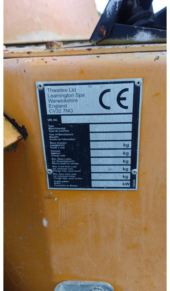 Thwaites - شاحنة قلابة صغيرة: صورة 4 Thwaites - شاحنة قلابة صغيرة: صورة 4