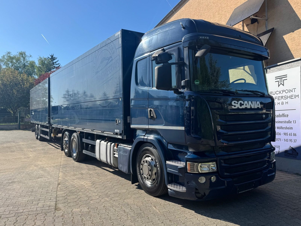 Scania R450 Lift-Achse/Mitnahmestp./Kupplungsp/2instock - شاحنة المشروبات: صورة 1 Scania R450 Lift-Achse/Mitnahmestp./Kupplungsp/2instock - شاحنة المشروبات: صورة 1