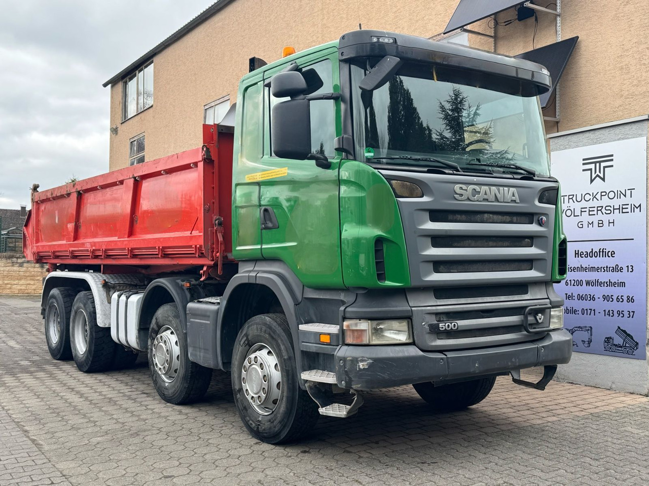Scania R500/V8/BB/KLIMA/8x4/Dautel/Top-Zustand! - شاحنة قلاب: صورة 1 Scania R500/V8/BB/KLIMA/8x4/Dautel/Top-Zustand! - شاحنة قلاب: صورة 1