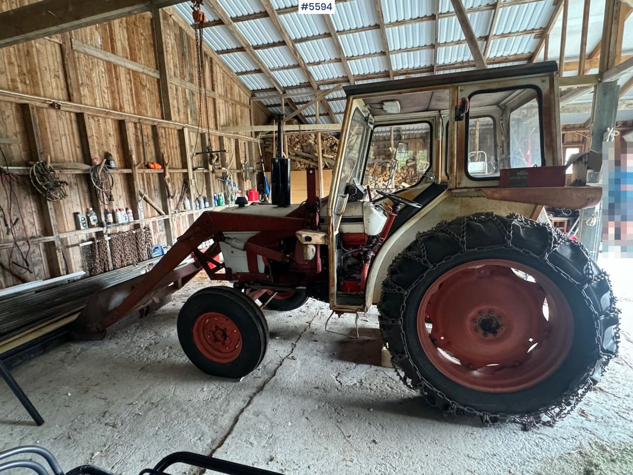 1974 David Brown 885 w/ loaders and chain. - جرار: صورة 5 1974 David Brown 885 w/ loaders and chain. - جرار: صورة 5