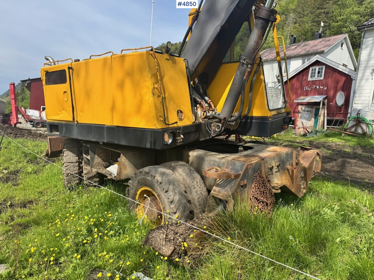 1983 Åkerman H7 Wheeled excavator with digging bucket - حفارة: صورة 5 1983 Åkerman H7 Wheeled excavator with digging bucket - حفارة: صورة 5
