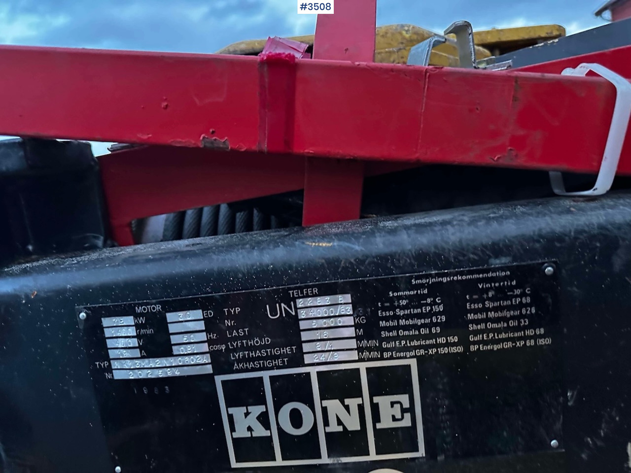 رافعة جسرية 1983 KONE WK-0582 5000 kg Traverskran: صورة 15