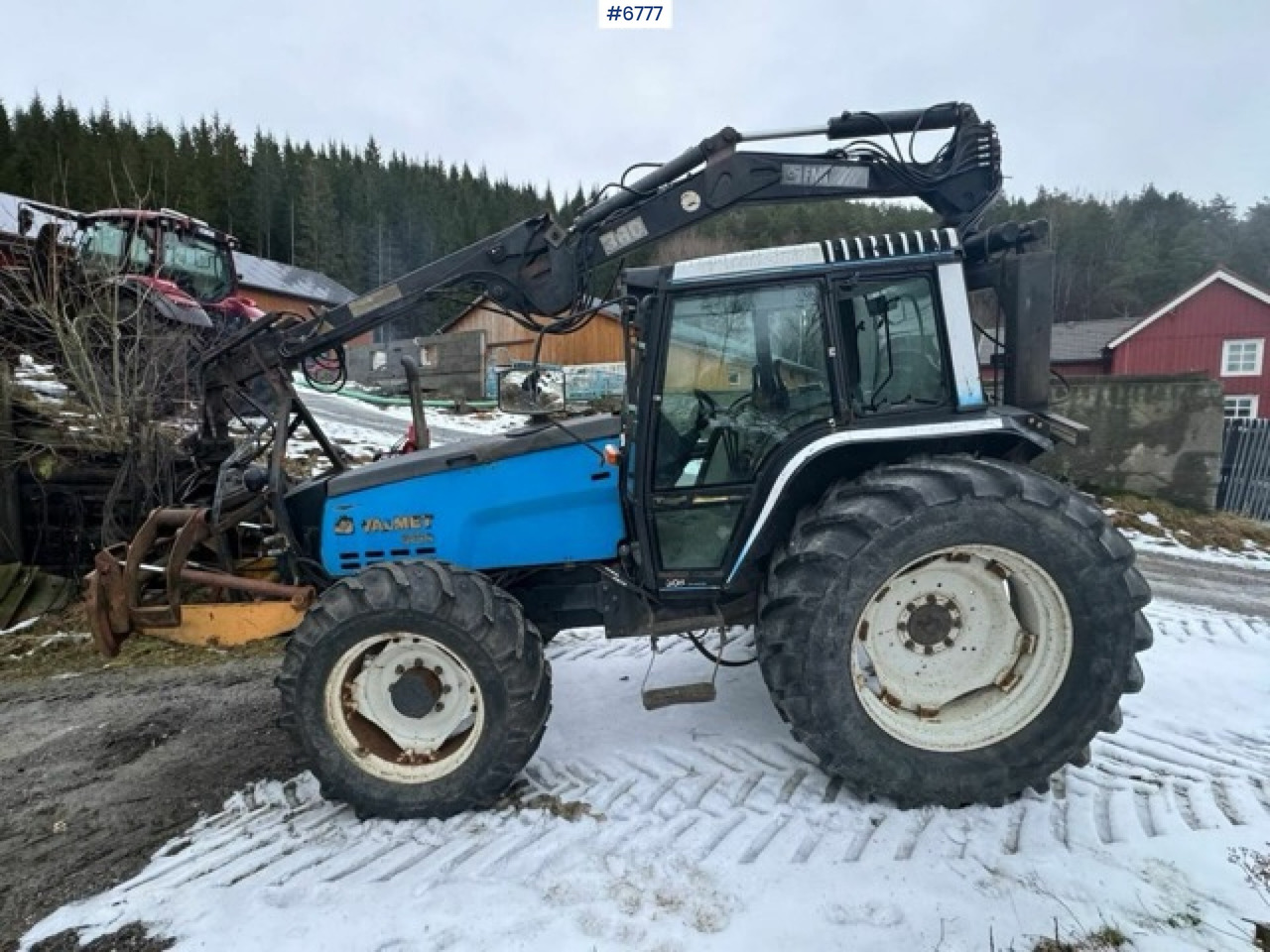 1993 Valmet 8100 with Hiab FMV crane and log trailer - جرار: صورة 2 1993 Valmet 8100 with Hiab FMV crane and log trailer - جرار: صورة 2
