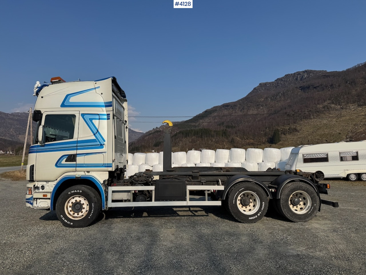1999 Scania R 144G Hooklift - شاحنة ذات خطاف: صورة 1 1999 Scania R 144G Hooklift - شاحنة ذات خطاف: صورة 1