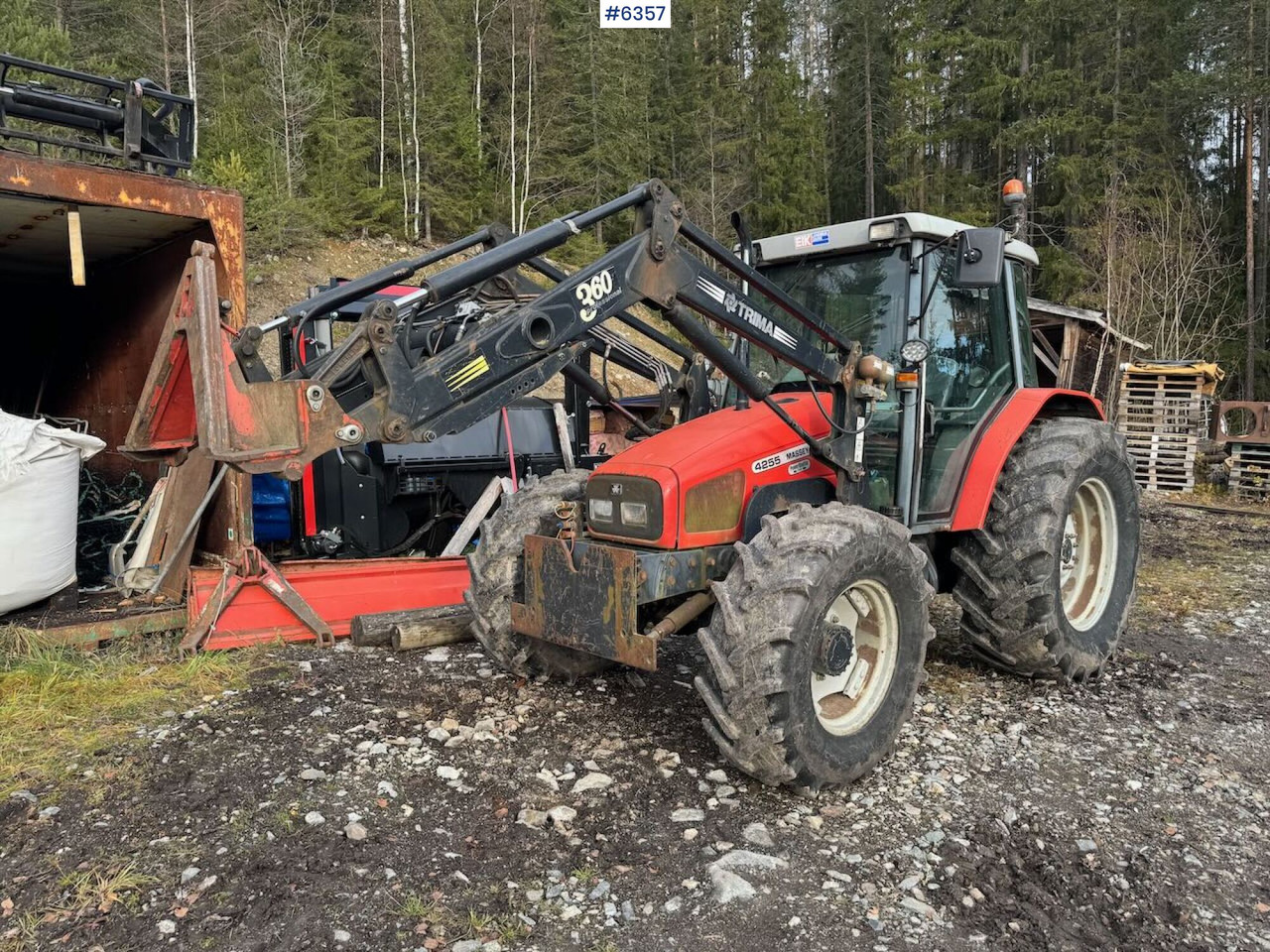 2000 Massey Ferguson 4255 m/ frontlaster - جرار: صورة 4 2000 Massey Ferguson 4255 m/ frontlaster - جرار: صورة 4