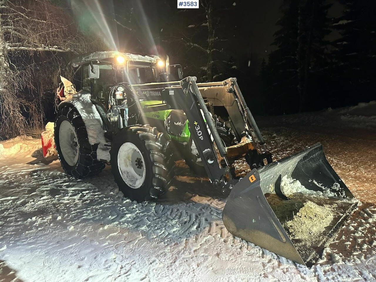 2008 Deutz-Fahr Agrofarm 100 traktor w/ Trima Front loader. See hours! - جرار: صورة 1 2008 Deutz-Fahr Agrofarm 100 traktor w/ Trima Front loader. See hours! - جرار: صورة 1