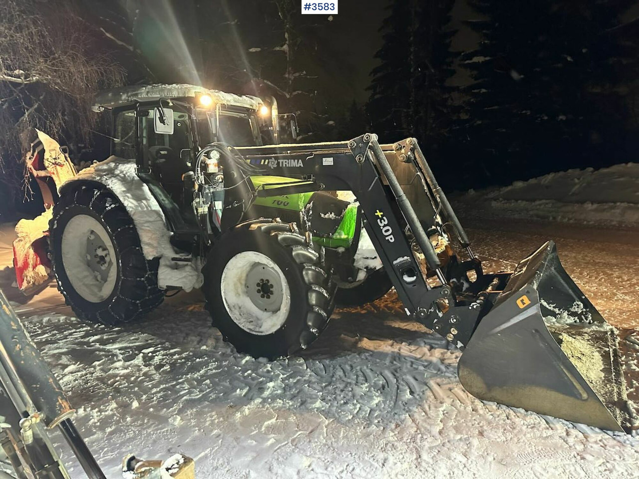 2008 Deutz-Fahr Agrofarm 100 traktor w/ Trima Front loader. See hours! - جرار: صورة 2 2008 Deutz-Fahr Agrofarm 100 traktor w/ Trima Front loader. See hours! - جرار: صورة 2