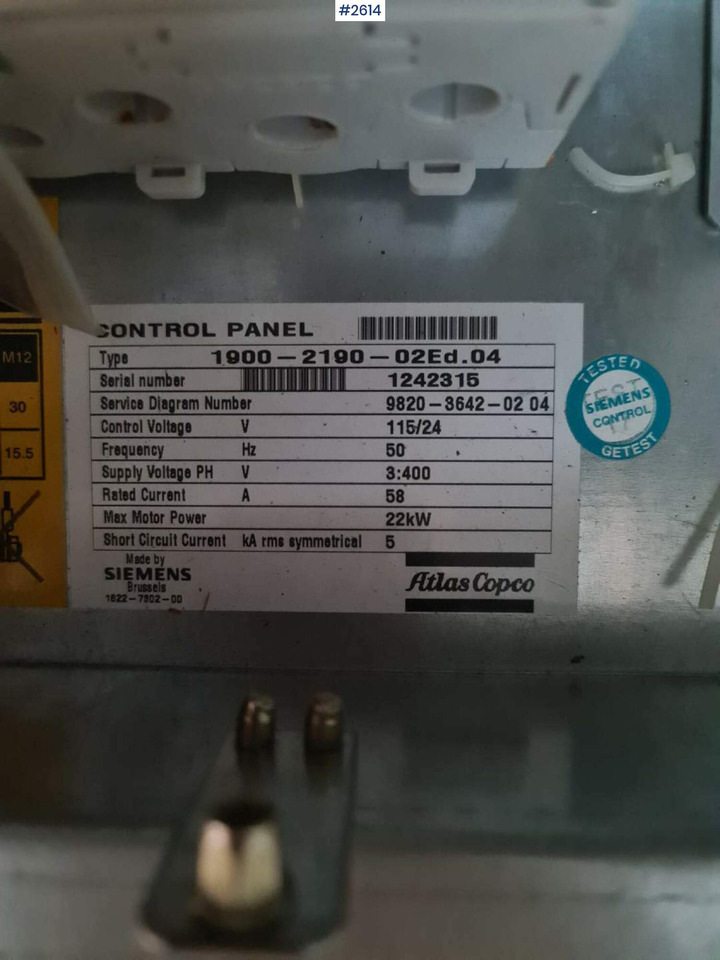 2009 Atlas Copco ZT 22FF - الضاغط: صورة 2 2009 Atlas Copco ZT 22FF - الضاغط: صورة 2