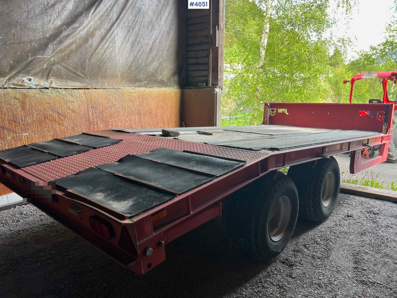 2012 2 axle JPM Machine trailer - مقطورة مسطحة منخفضة: صورة 1 2012 2 axle JPM Machine trailer - مقطورة مسطحة منخفضة: صورة 1