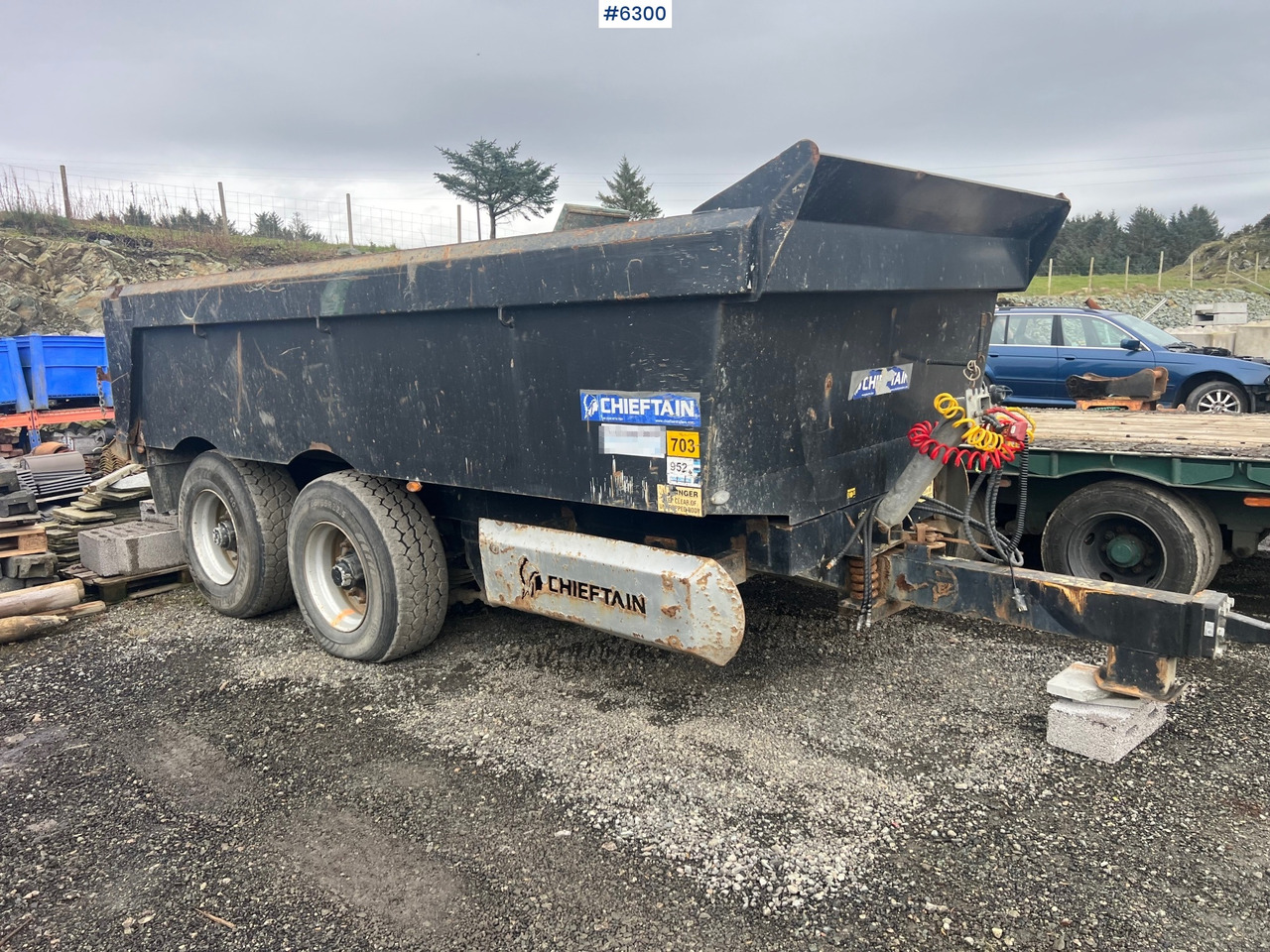 2012 Chieftain 20 ton 2 axle dump trailer - مقطورة زراعية قلابة: صورة 1 2012 Chieftain 20 ton 2 axle dump trailer - مقطورة زراعية قلابة: صورة 1