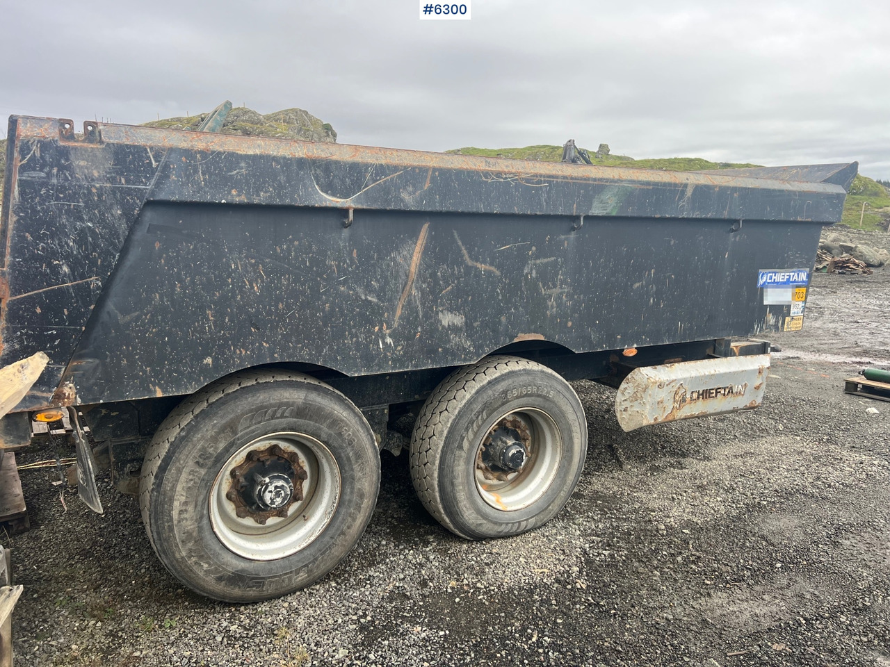 2012 Chieftain 20 ton 2 axle dump trailer - مقطورة زراعية قلابة: صورة 4 2012 Chieftain 20 ton 2 axle dump trailer - مقطورة زراعية قلابة: صورة 4