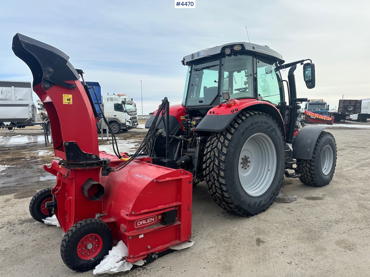2018 Massey Ferguson MF5713 S w/ 2020 Dalen snow blower - جرار: صورة 5 2018 Massey Ferguson MF5713 S w/ 2020 Dalen snow blower - جرار: صورة 5
