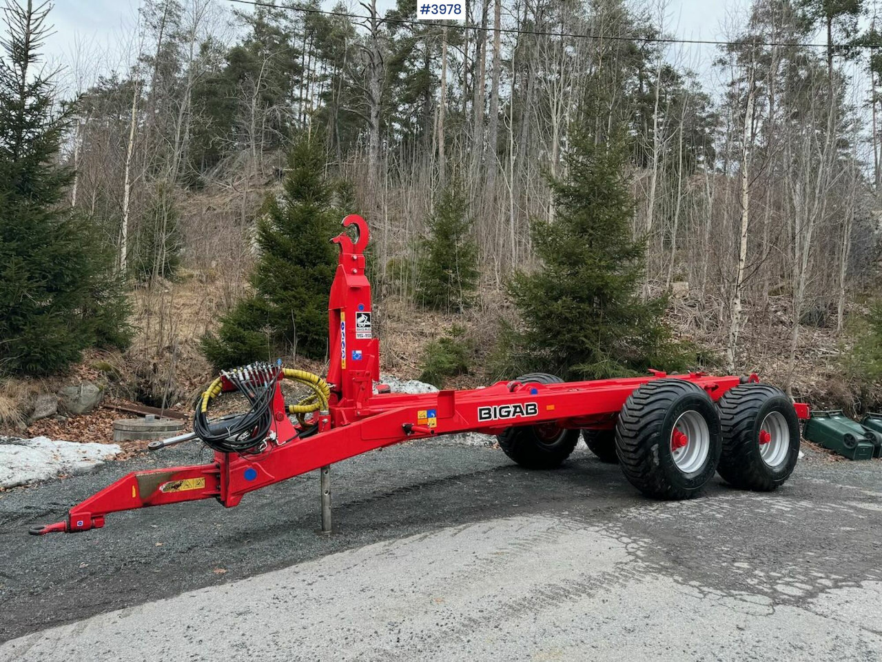 2022 Bigab 15-19 hook trailer - مقطورة مسطحة منخفضة: صورة 1 2022 Bigab 15-19 hook trailer - مقطورة مسطحة منخفضة: صورة 1
