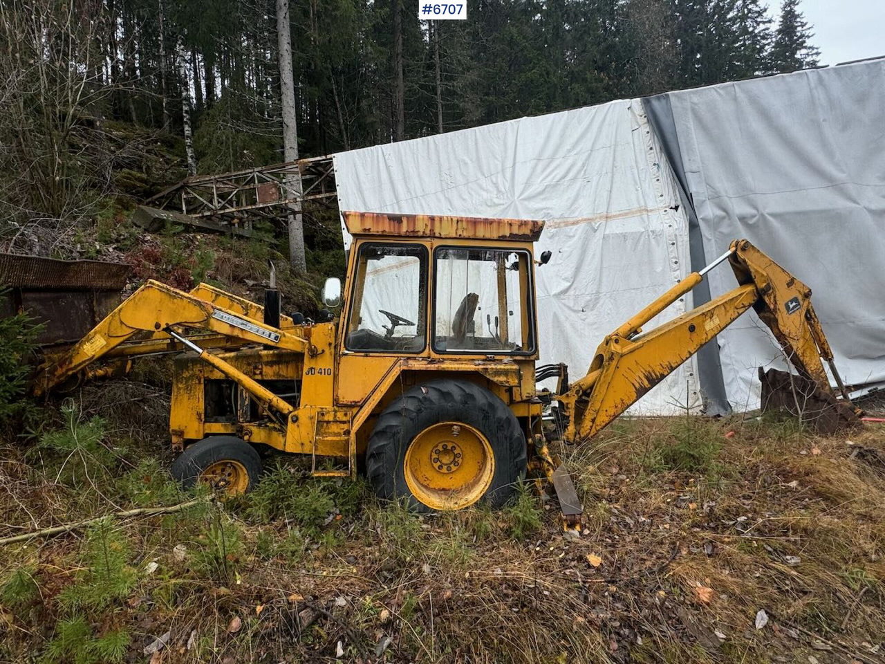John Deere 410 Backhoe loader - جرار: صورة 1 John Deere 410 Backhoe loader - جرار: صورة 1