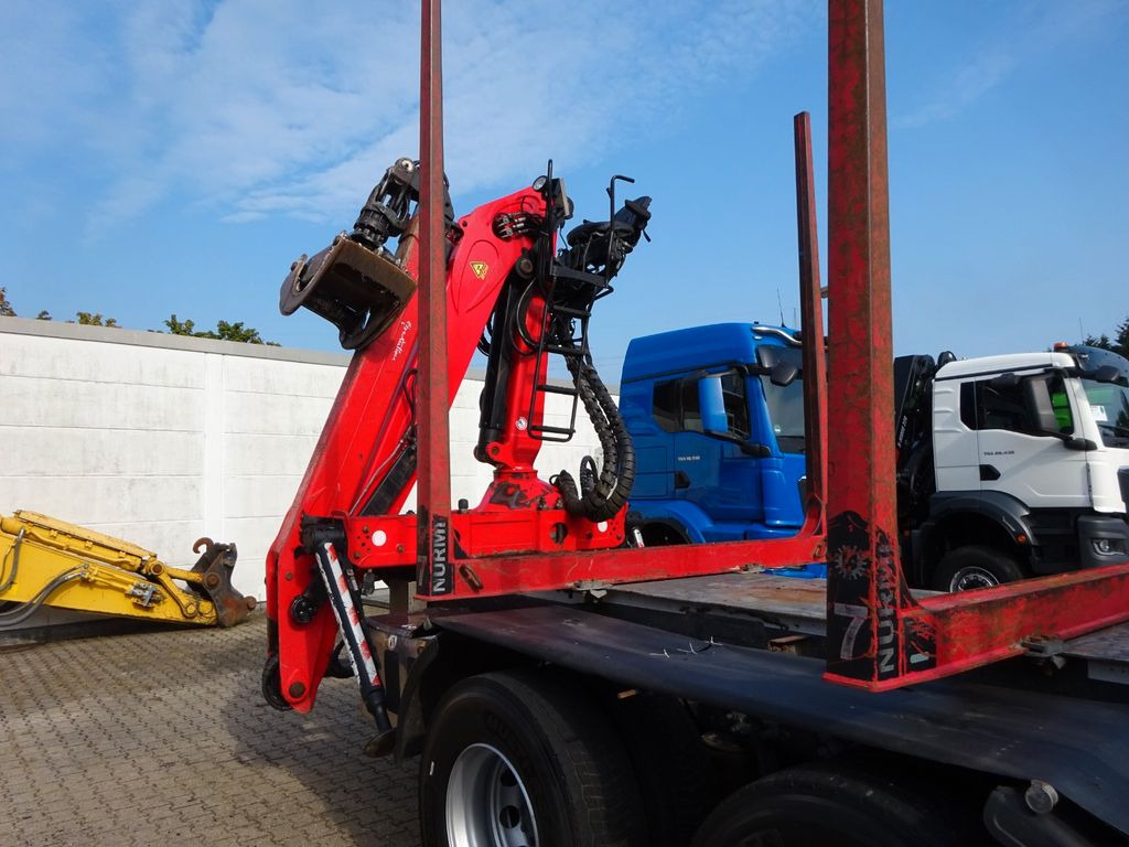 شاحنة قطع الأشجار, شاحنة كرين DAF XF 510 + EPSILON M120Z Holzheckladekran +Greifer: صورة 13