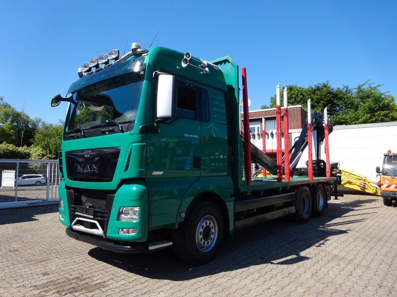 MAN 33.560 TGX mit TAJFUN L150Z Holzladekran 6x4 - شاحنة قطع الأشجار, شاحنة كرين: صورة 2 MAN 33.560 TGX mit TAJFUN L150Z Holzladekran 6x4 - شاحنة قطع الأشجار, شاحنة كرين: صورة 2