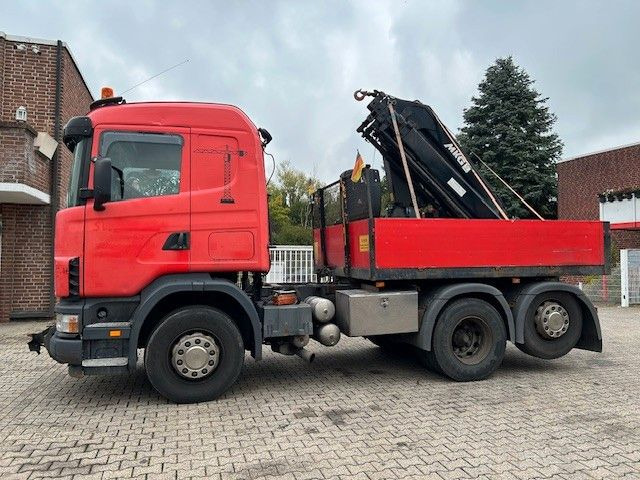 Scania 124 L 470 Pritsche + MKG HLK 201 HP 6x2 - شاحنات مسطحة, شاحنة كرين: صورة 1 Scania 124 L 470 Pritsche + MKG HLK 201 HP 6x2 - شاحنات مسطحة, شاحنة كرين: صورة 1