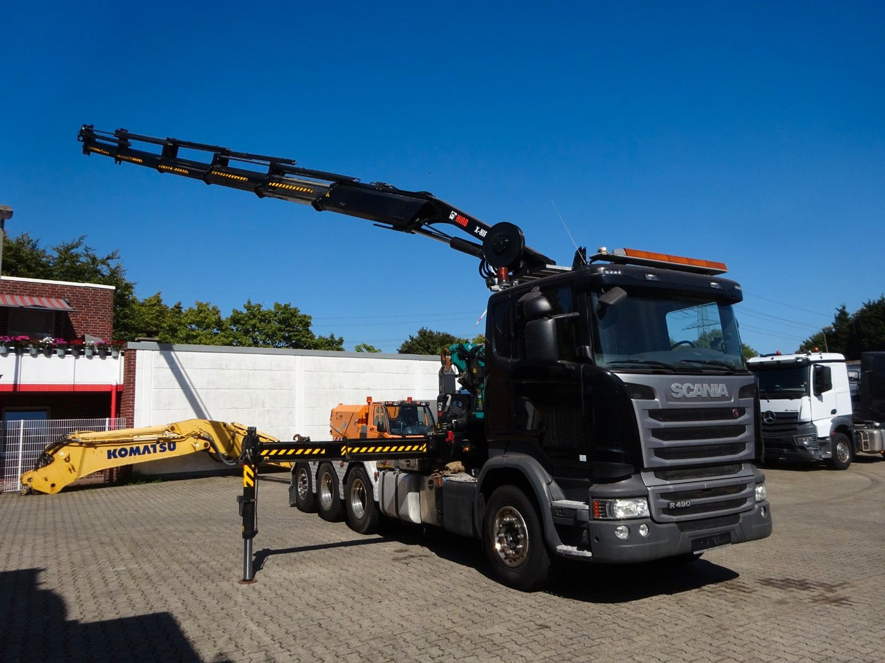 Scania R490 Abroller + HIAB 302E-6 Bj.2021 !Kran TRIDEM Scania R490 Abroller + HIAB 302E-6 Kran *BJ 2021* - شاحنة كرين, شاحنة ذات خطاف: صورة 1 Scania R490 Abroller + HIAB 302E-6 Bj.2021 !Kran TRIDEM Scania R490 Abroller + HIAB 302E-6 Kran *BJ 2021* - شاحنة كرين, شاحنة ذات خطاف: صورة 1