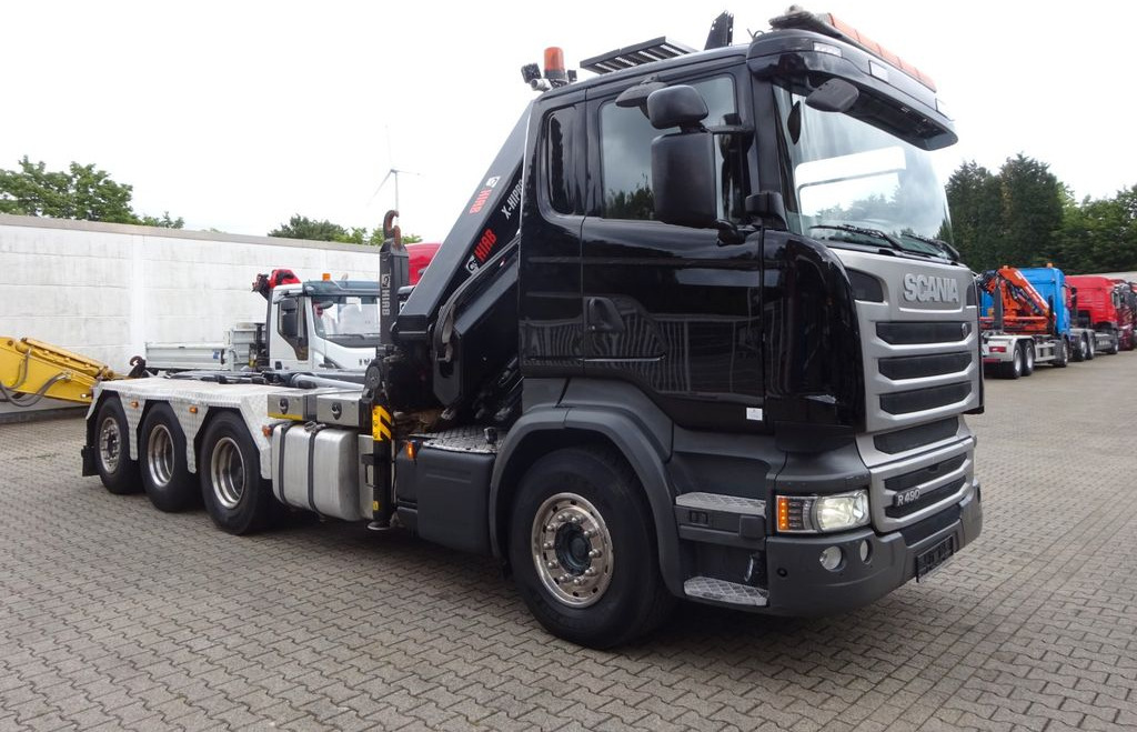 شاحنة ذات خطاف, شاحنة كرين Scania R490 Abroller + HIAB 302E-6 Bj.2021 !Kran TRIDEM: صورة 13