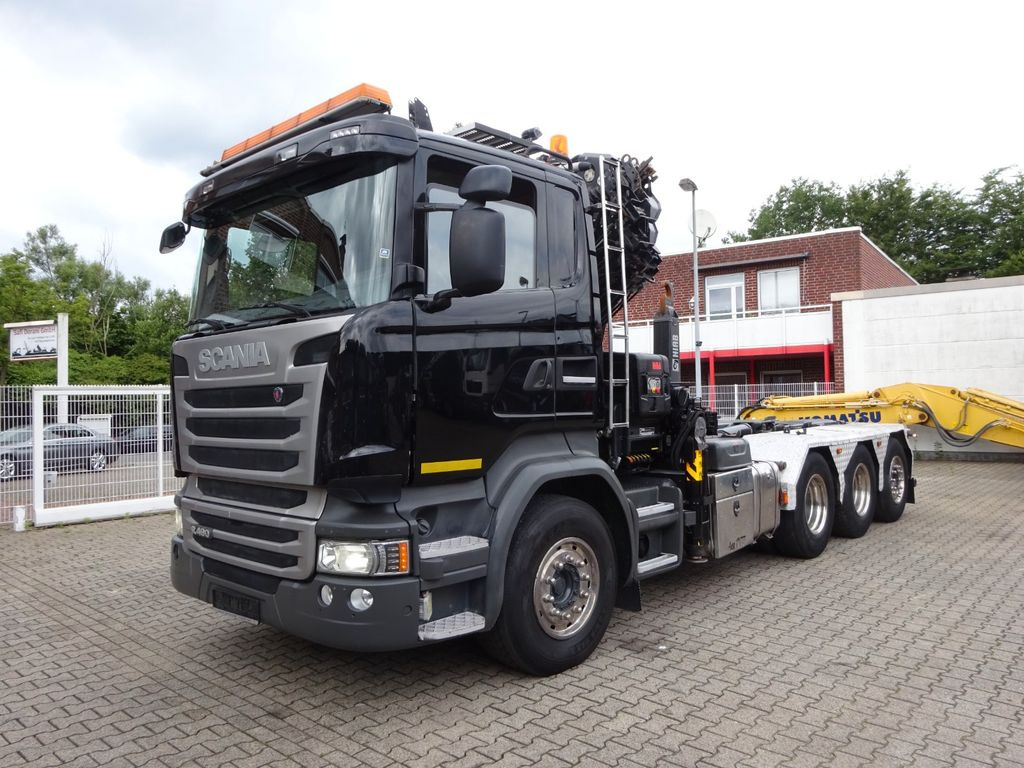 شاحنة ذات خطاف, شاحنة كرين Scania R490 Abroller + HIAB 302E-6 Bj.2021 !Kran TRIDEM: صورة 8