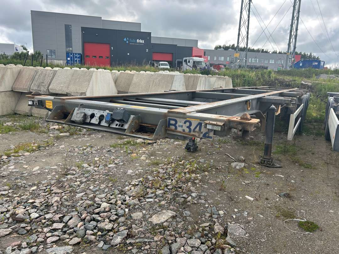 2008 Container henger TRACON CONT SEMI. EU-godkjent - نصف مقطورة لنقل الحاويات: صورة 1 2008 Container henger TRACON CONT SEMI. EU-godkjent - نصف مقطورة لنقل الحاويات: صورة 1