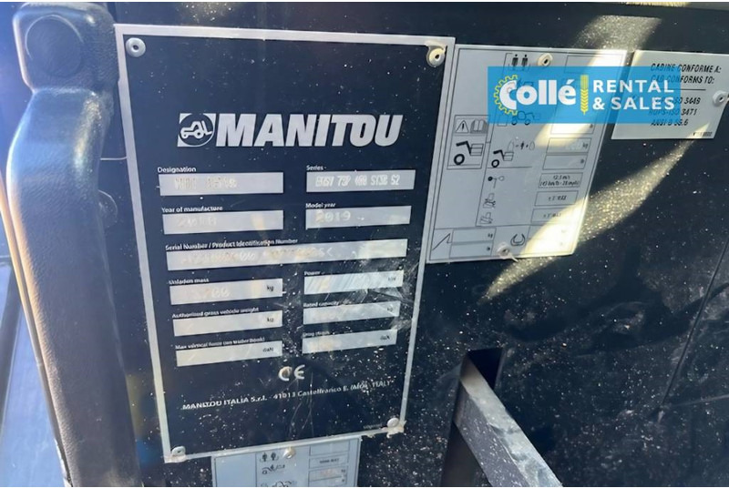 رافعة تلسكوبية Manitou MRT 1840 | 2018: صورة 10